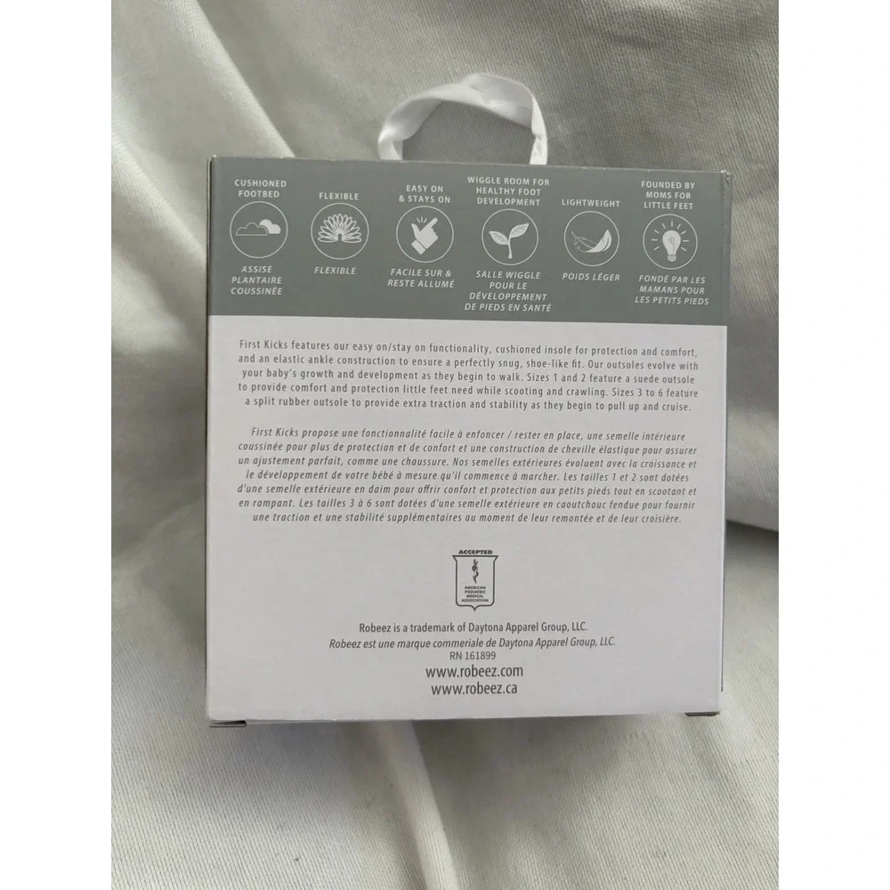 NEW ROBEEZ First Kicks Boys 6-9 Months Aspen Navy Booties ROBEEZ BABY SHOES - Picture 9 of 11